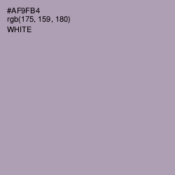 #AF9FB4 - Amethyst Smoke Color Image